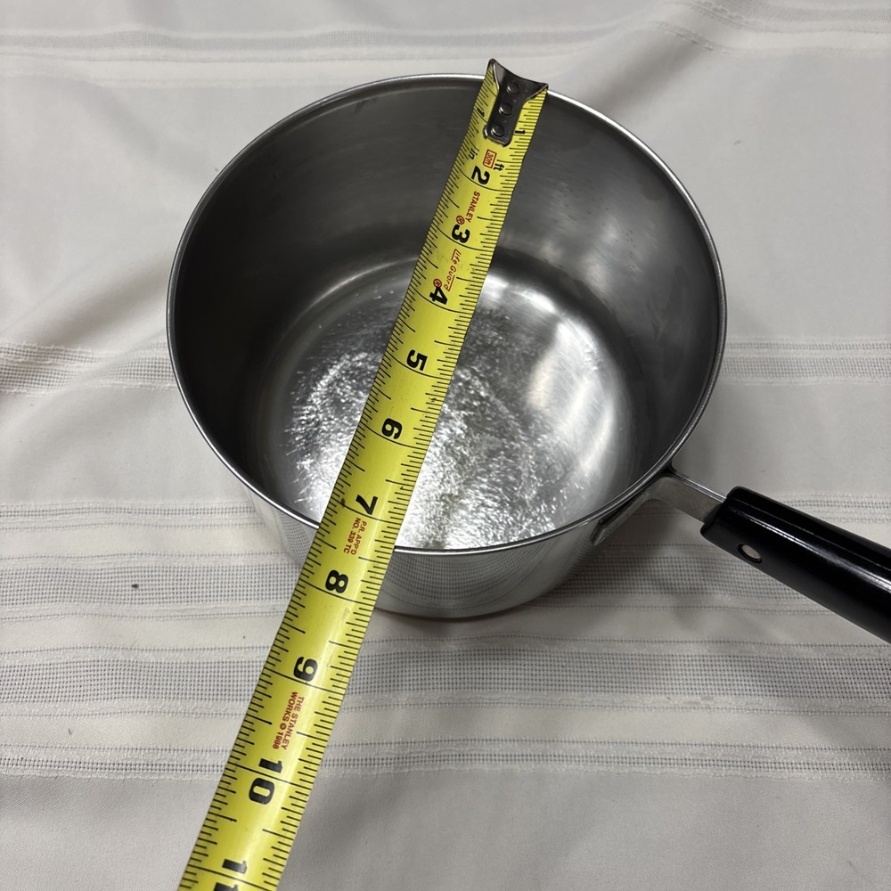 1801 Revere Ware 2 Quart Sauce Pan Copper Bottom No Lid USA Clinton ILL Vintage - Picture 4 of 9
